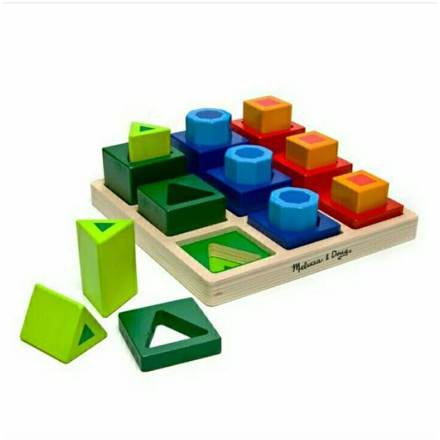 Preloved Melissa And Doug Shape Sequence Sorting Set