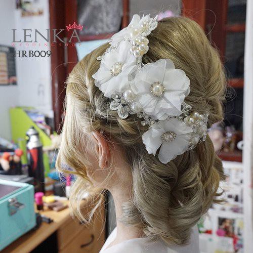 [PRODUK FAVORIT] AKSESORIS WEDDING PERNIKAHAN HAIRPIECE PENGANTIN BRIDAL HRB009