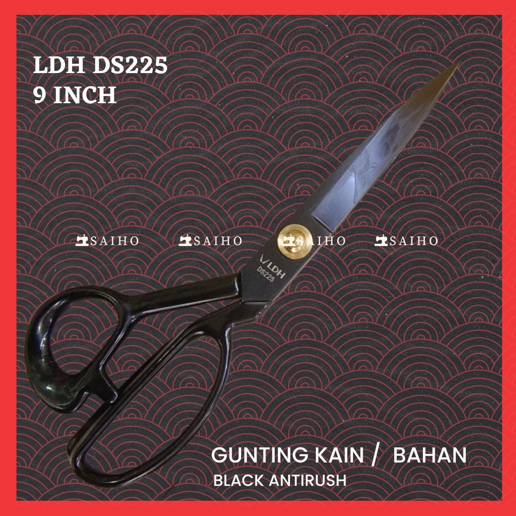 [LDH] Gunting Kain / Bahan / Fabric - Black Antirust