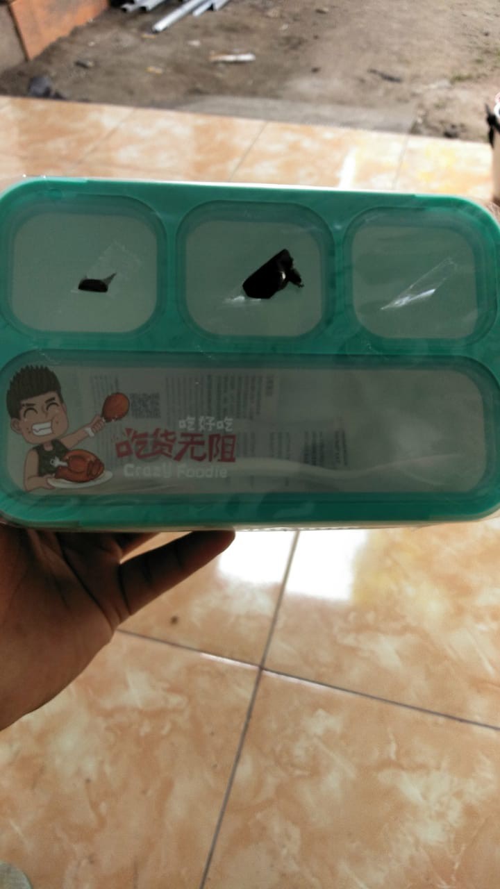 Kombo Set Kotak Makan Dan Tas Bekal Lunch Box Dan Lunch Bag Yooyee 4 Sekat Tas Bekal Aluminium Foil