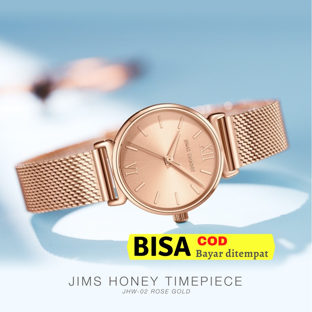 JIMS HONEY JHW-02 Jam Tangan Analog Magnet Wanita Cewek Jimshoney Murah Elegan Fashion