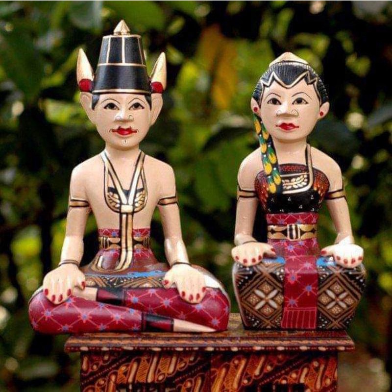 Jual Patung Kayu Pengantin Jawa Loro Blonyo Indonesia Shopee Indonesia