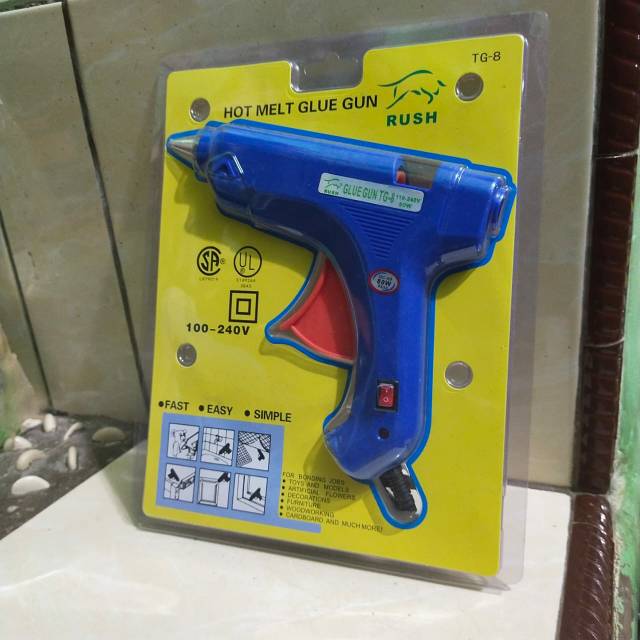 Glue gun besar alat tembakan lem lilin 80watt