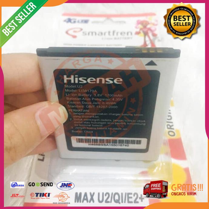 Acc Hp Baterai Smartfren Andromax E2 Plus Model Li38170A 1700Mah Original New