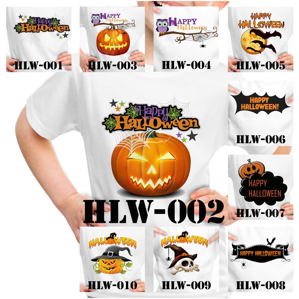 [FREE NAMA !!] Kaos Anak &amp; Family Halloween 100% COTTON PREMIUM