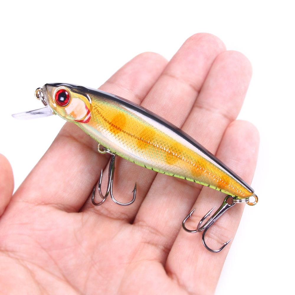 HENGJIA 10pcs Floating Minnow Fishing LURES Wobblers Umpan Pancing 8.8cm 9.2g Crankbait Artificial Hard Swimbait Fish Lure