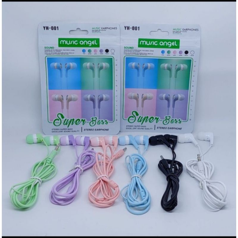 HENSET HEADSET BLUETOOTH/HANDSFREE U 19 MACARON  EXTRA SUPER BASS MUSIC ANGEL