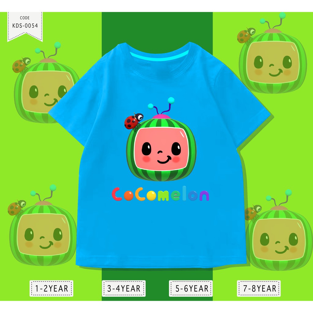 KAOS ANAK-ANAK / BAJU KIDS COCO MELON FACE / HARGA TERMURAH KUALITAS BAGUS 24S