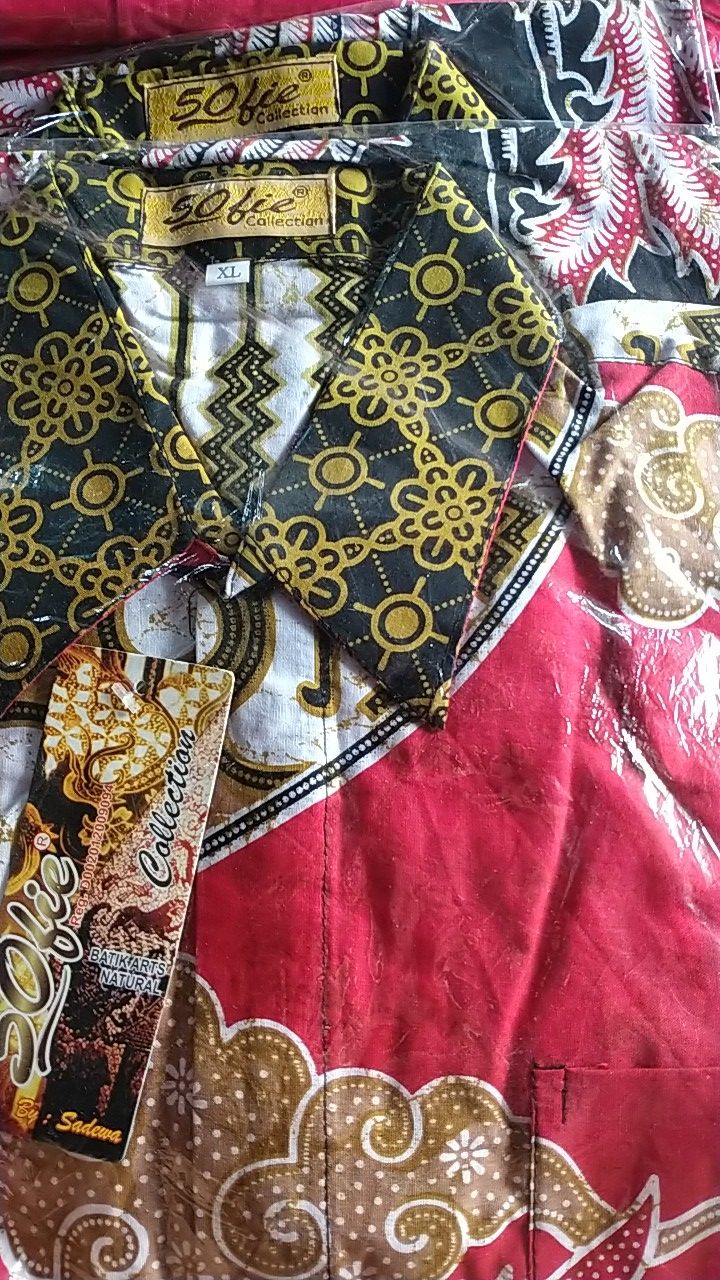 Pandawa Kemeja Batik Pria M.l.xl.xxl Lengan Pendek