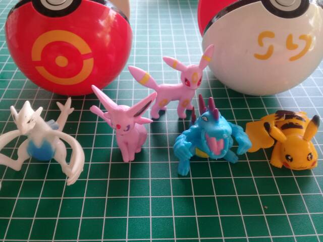 [Obral Murah] Pokemon Ball / Bola Pokemon / Pokeball 8cm/7cm/5cm/4 cm (Bisa untuk Tempat Aksesoris)