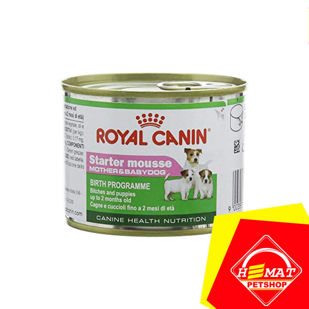 Makanan Anjing Royal Canin Starter Mousse 195 Gram Wet Food murah