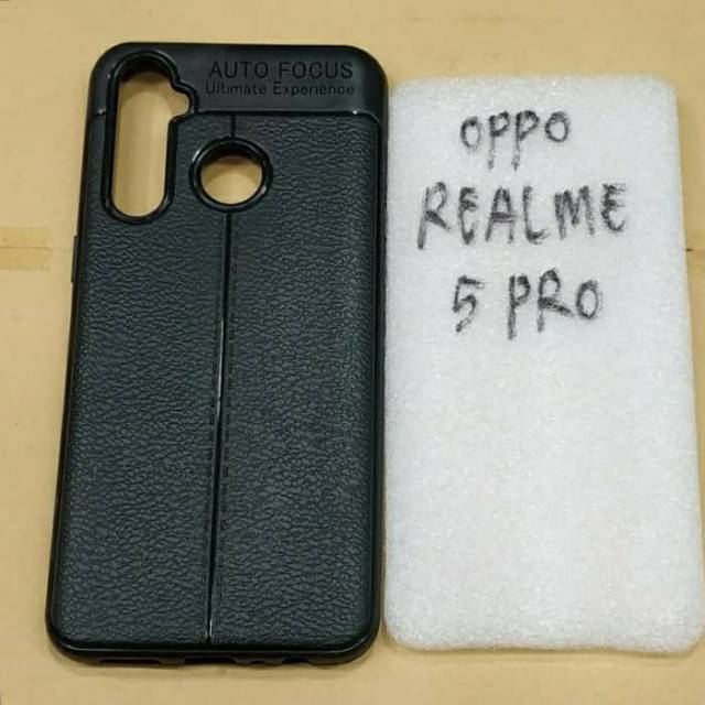 auto focus OPPO REALME 5 PRO silikon karet hitam soft case REALME 5PRO