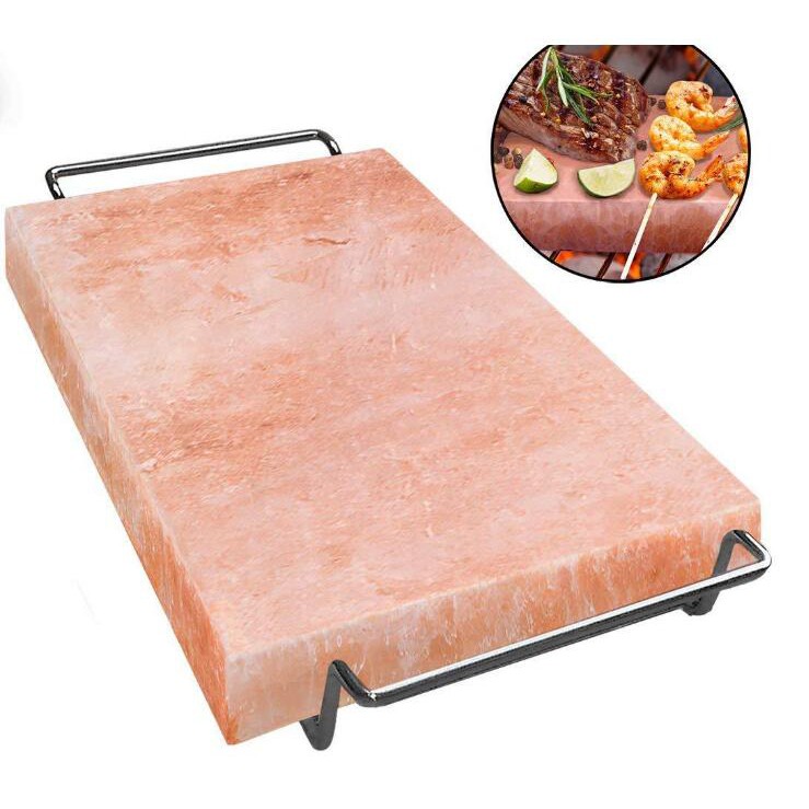 Nature Concept Himalayan Salt Plate Block Grilling BBQ Cooking Serving Platter Pemanggang Garam Himalaya