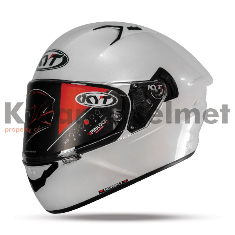 KYT NFR Solid White / KYT NFR Plain White