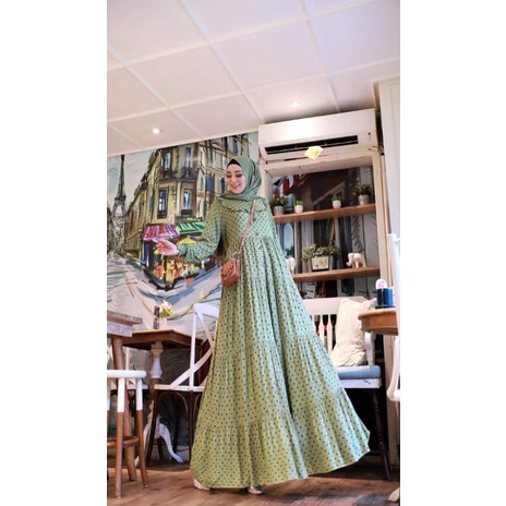 ORY GLAMZ Amena polka 3/Maxi Muslim/busana muslim/pesta/gamis/dress/pesta/fashion/promo/hm
