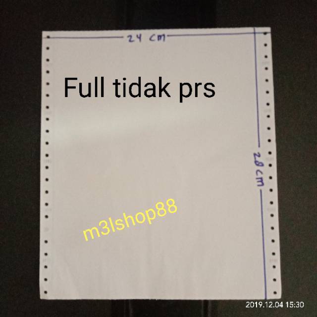 

Promo Kertas komputer / kertas print / continuous form rangkap 4 Go print