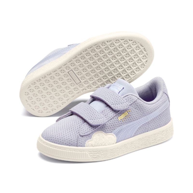 37118202 PUMA - Suede Cloud V PS Purple Heather-Whisper - Kids