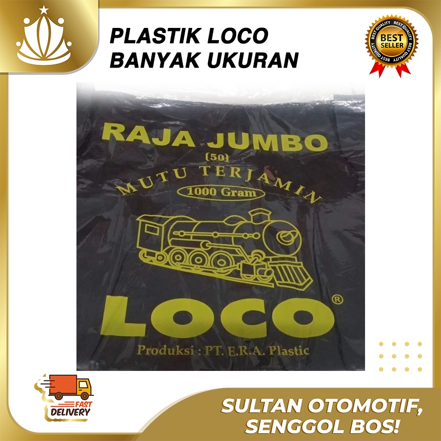 Kantong Plastik Kresek LOCO Ekonomis Tebal Hitam Murah
