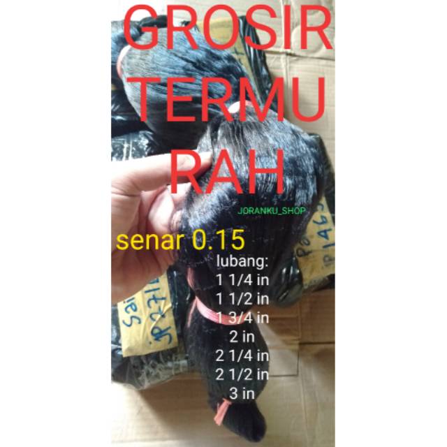 JARING BURUNG EMPRIT KOLIBRI PERKUTUT SENAR HITAM