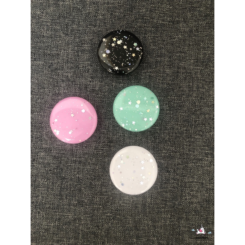 Popsocket Glitter Bling Bentuk Bintang Warna Permen Macaron Untuk Handphone