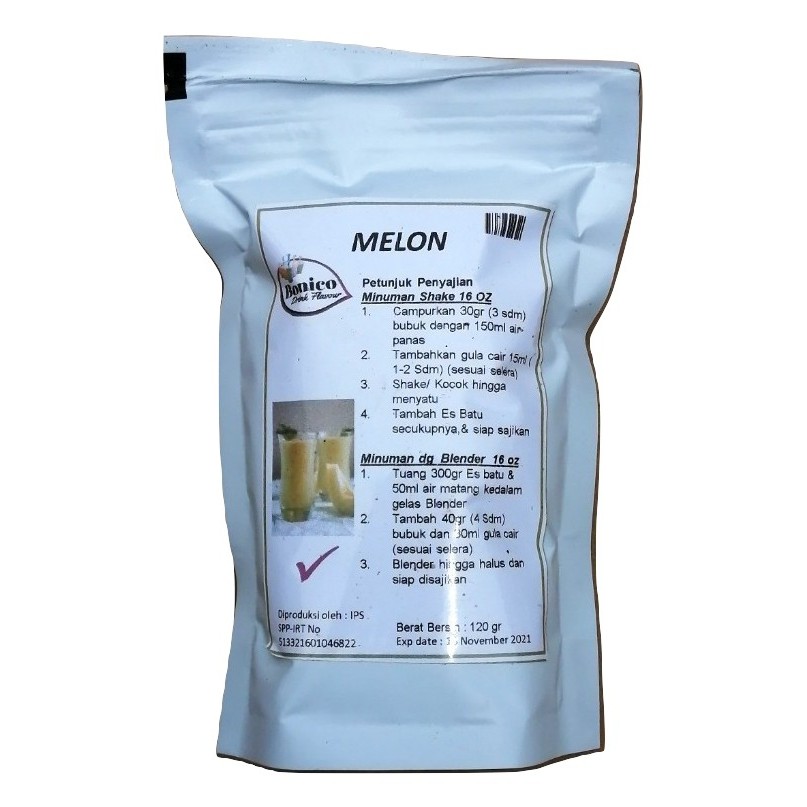 

BONICO MELON drink powder 120gr bubuk minuman milk shake MELON