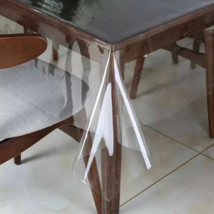 Taplak Meja Makan Plastik Meteran/Plastik Mika Meteran Tebal