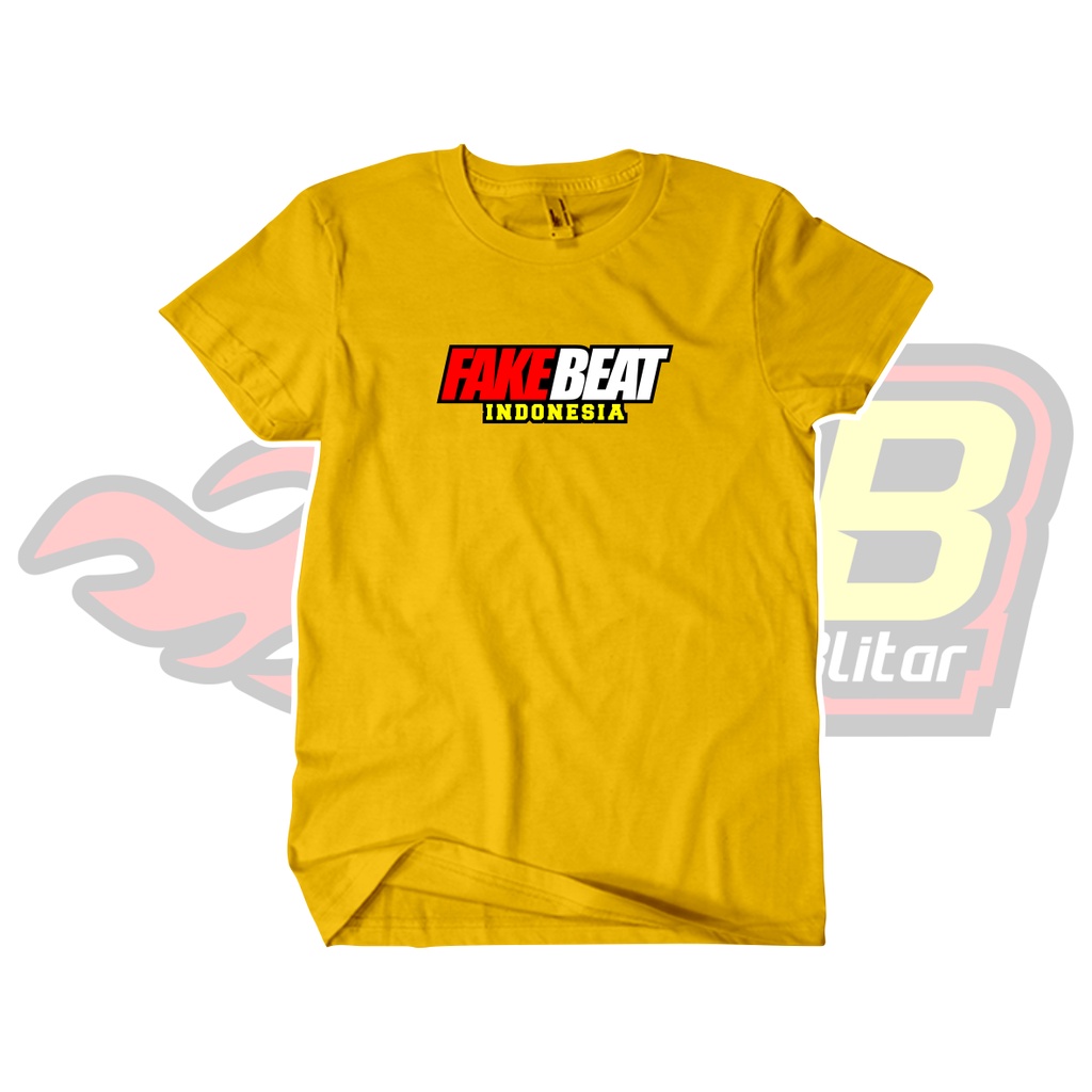 Kaos Distro Fake Beat Idonesia Katun Combed