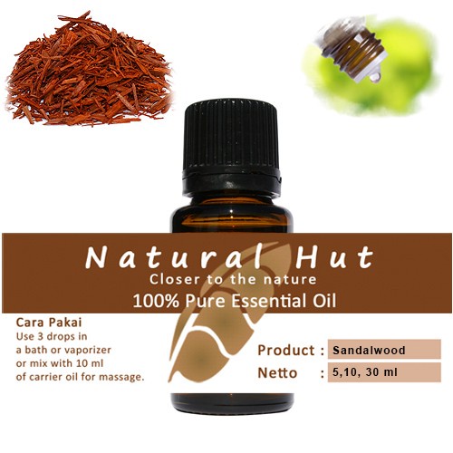 FLASH SALE 100% PURE ESSENTIAL OIL (SANDALWOOD - CENDANA) - 10ML TERBARU