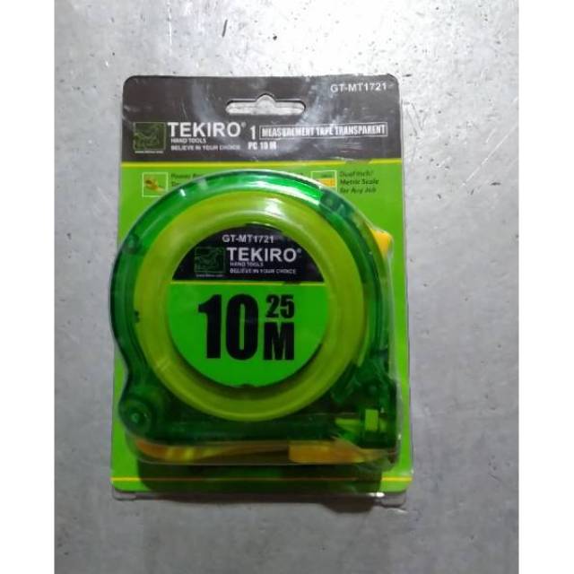 TEKIRO meteran transparan 10M measurement tape ORIGINAL