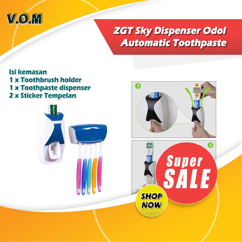 VOM ZGT Sky Dispenser Odol Otomatis / Automatic Toothpaste - 0250