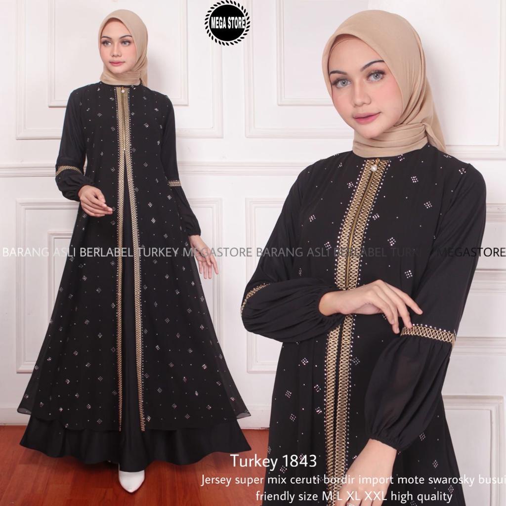 Abaya Turki Gamis Warna Hitam Gamis Arab Abaya Turkey