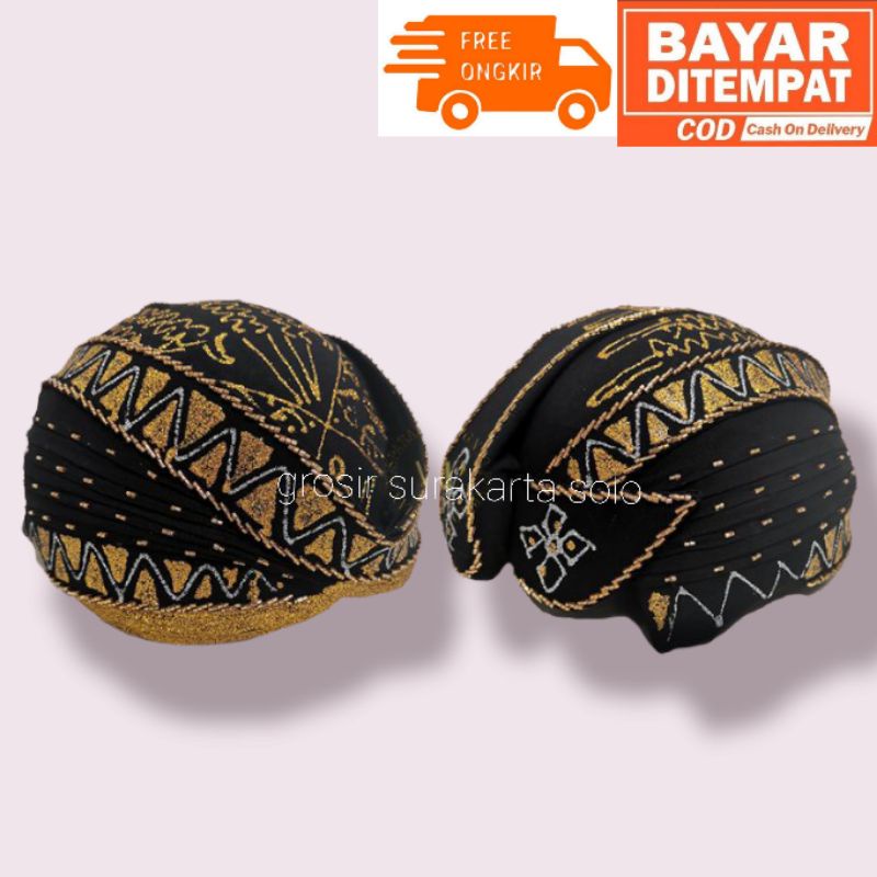 Blangkon Premium Motif Lengkap / Blangkon Pengantin Motif Lengkap