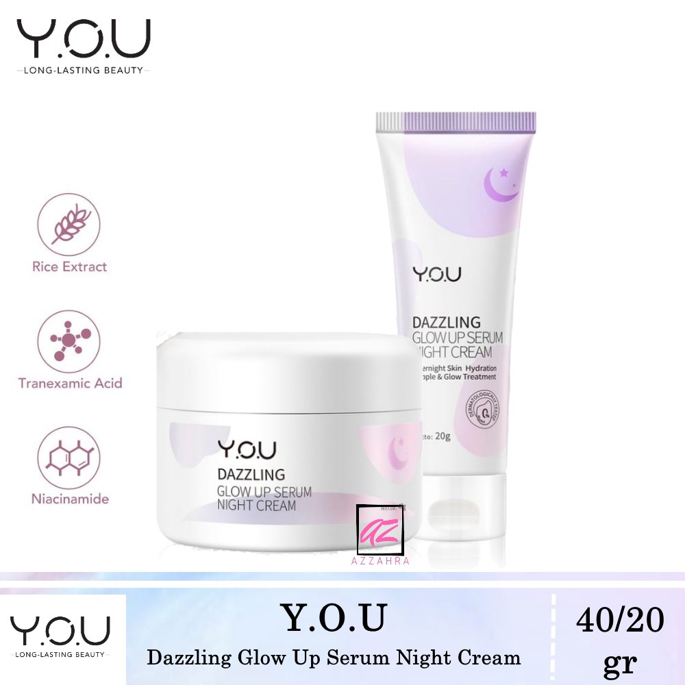 YOU Skincare YOU Dazzling Glow Up Series | Facial Foam | Toner | Day &amp; Night 20 40 | Tone Up | Body Cream