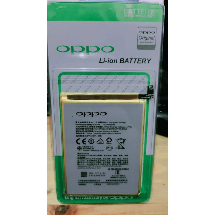 Baterai Batre Oppo A1K BLP-711 Original Batre Oppo 4000 MAH oppo BLP711 Batre A1k