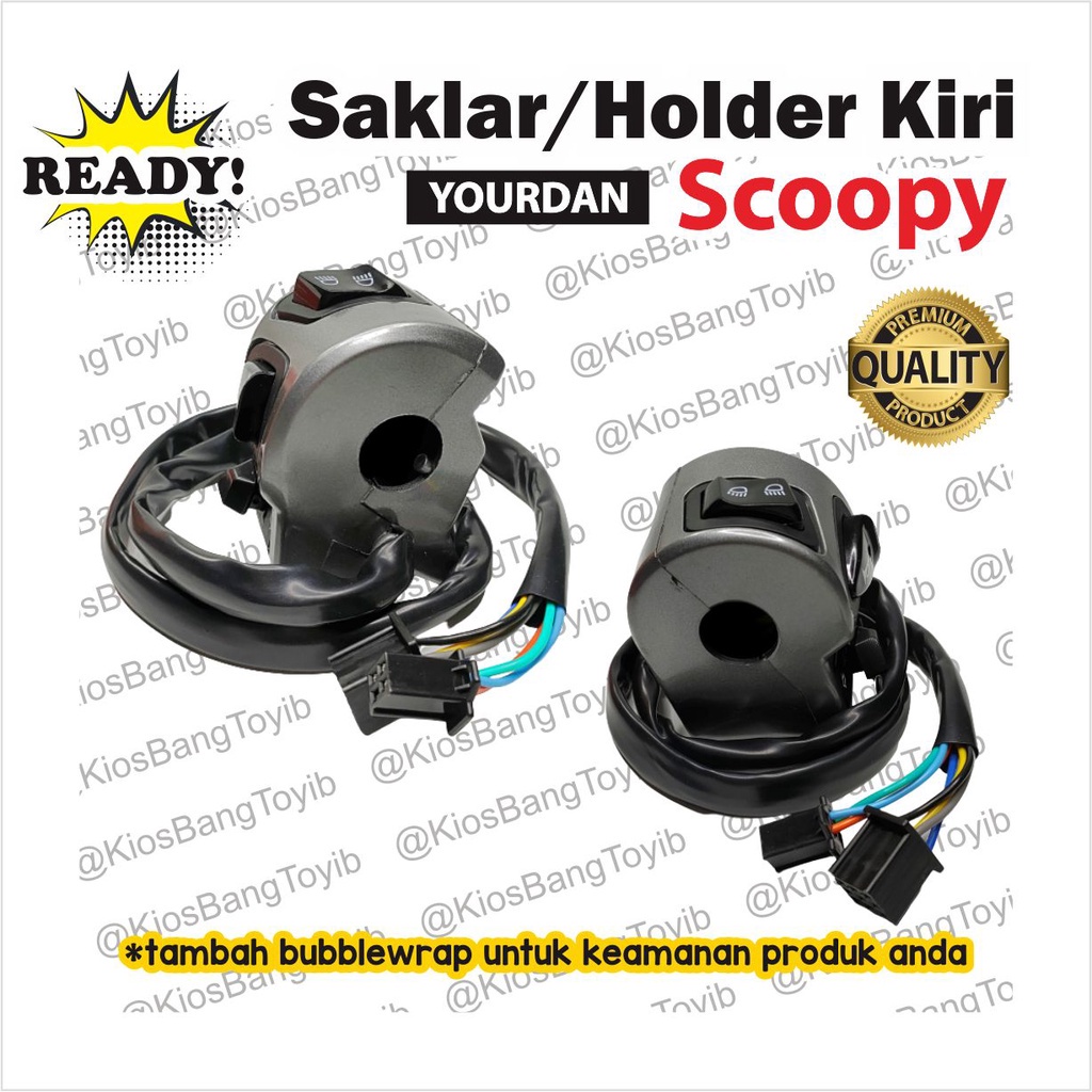 Saklar Holder Handle Switch Kiri Honda Scoopy (ISHIMA)