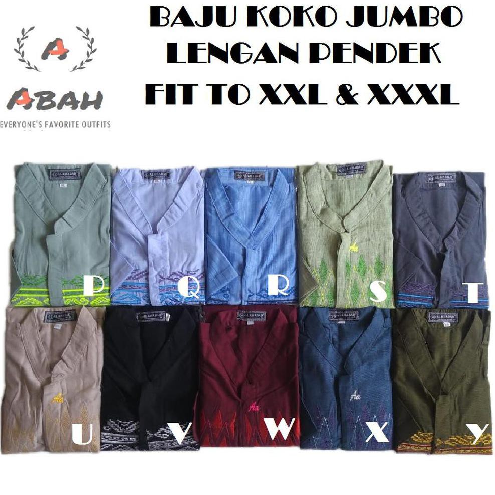  Baju  Koko  Lengan Pendek Ukuran Jumbo Berbagai Ukuran