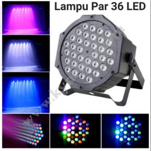 Lampu Par 36 LED / Sorot / Disco / panggung  warna warni