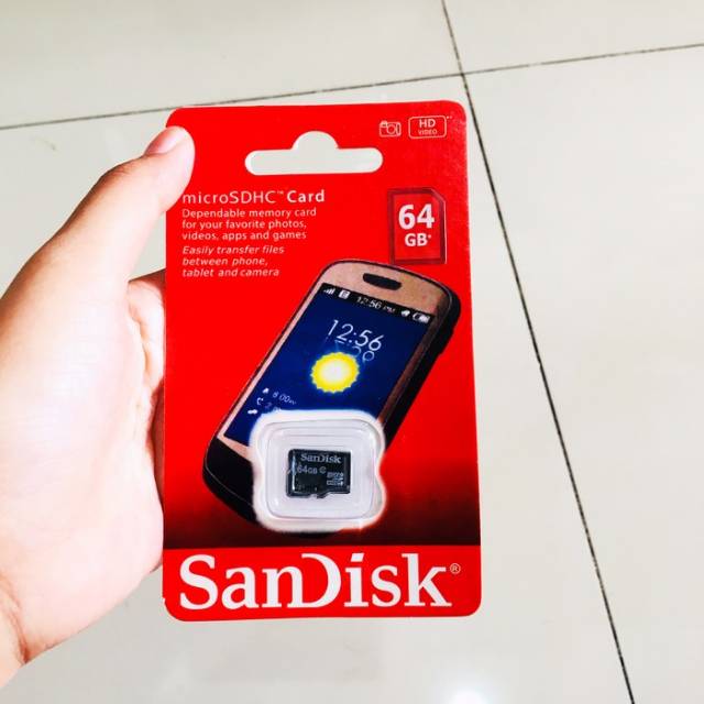 MICRO SD CARD SANDISK 64GB CLASS 10 KARTU MEMORI 64 GB