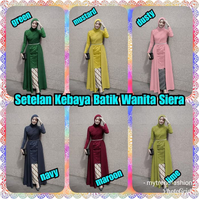KD FASHION KEBAYA PESTA MODERN KERAH SUNDA LENGAN 7 8 PAYET SEMI FRANCIS MEWAH WARNA HITAM I.2748156