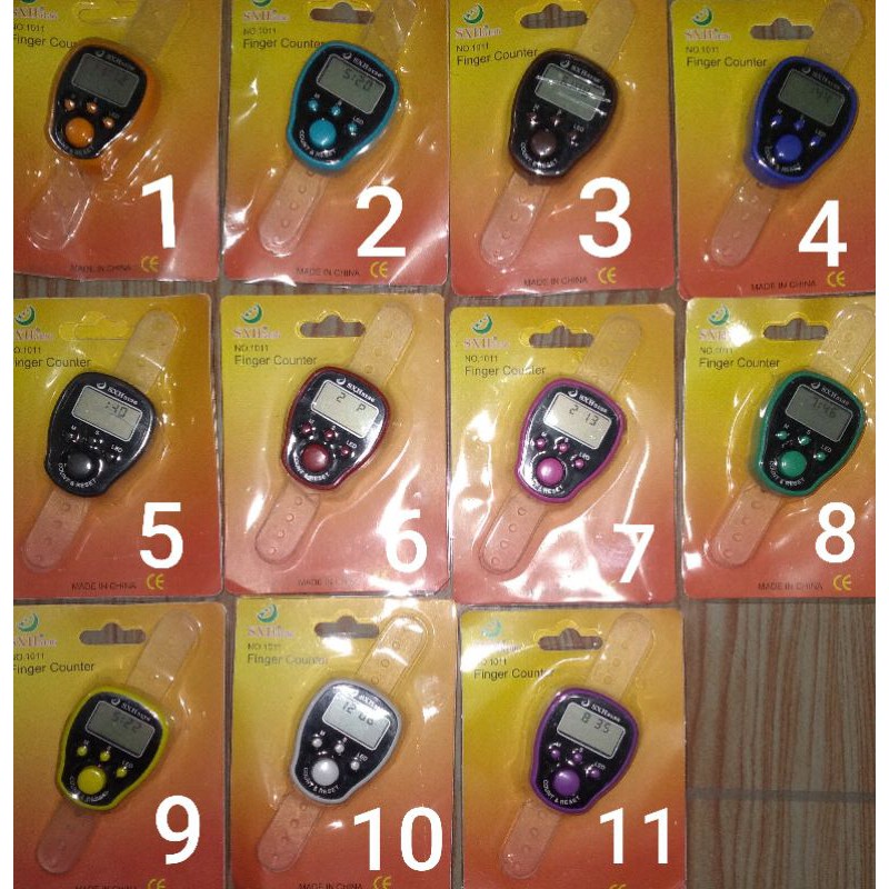 Finger Counter Tasbih Digital 4 Tombol dengan Fitur JAM, TANGGAL, LED, TASBIH, RESET