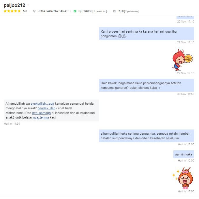 Paket Anak Pintar &amp; Cerdas - 5 Box Generos Multivitamin Speech Delay &amp; Konsentrasi Anak Lancarkan Peredaran Darah Tingkatkan Nafsu Makan