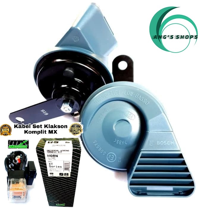 PAKET KOMPLIT BOSCH STRIDER EC12 ORIGINAL KLAKSON KEONG WATERPROOF 12V LENGKAP + KABEL RELAY SET MX RELAY BOSCH Termurah