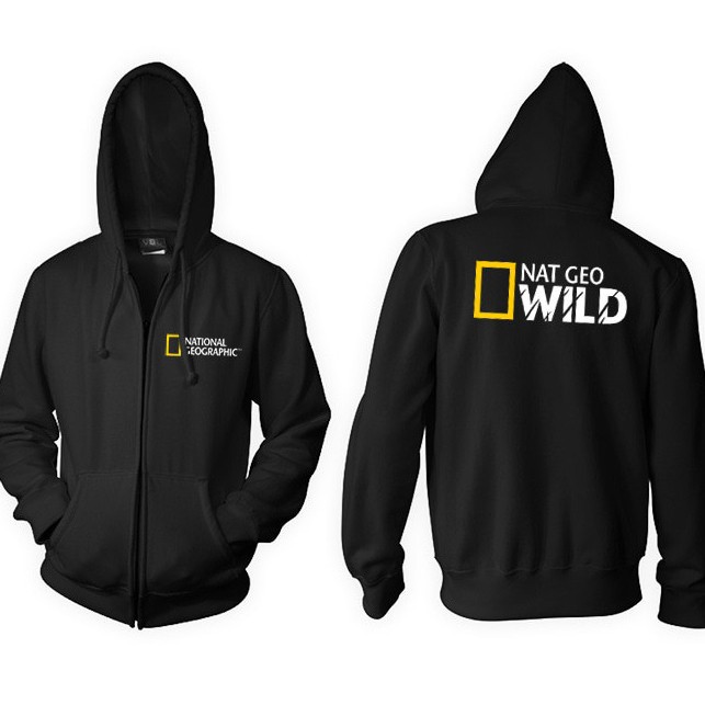 ZIPPER HOODIE SWEATER - NAT GEO WILD #HighQuality
