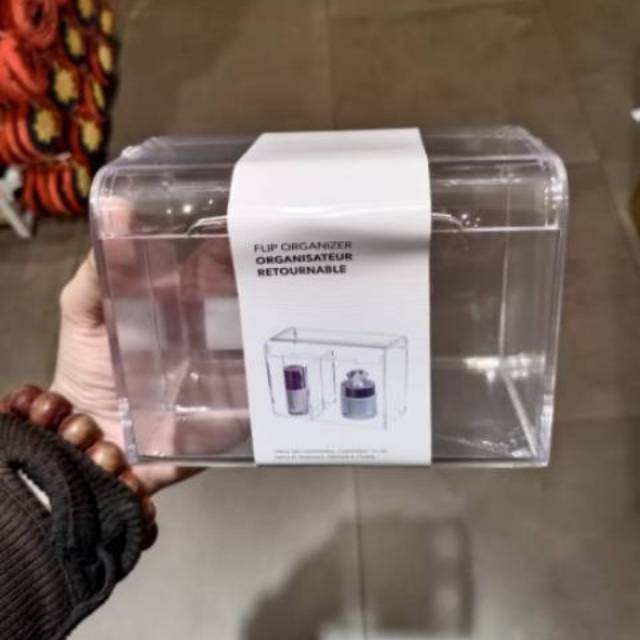 MINISO ACRYLIC FLIP ORGANIZER ACRYLIC TEMPAT MAKEUP