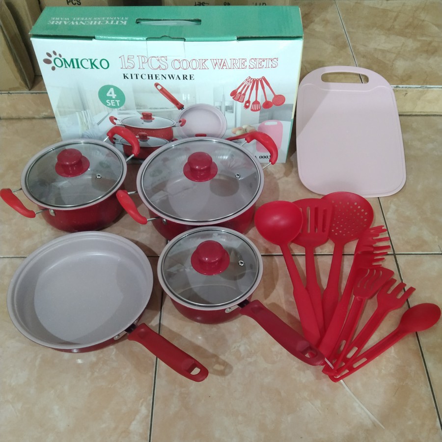 Panci Set Omicko 15 Pcs Cook Ware Set