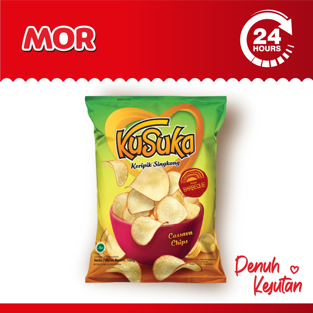 

KUSUKA Keripik Singkong Rasa Barbeque 60 gr