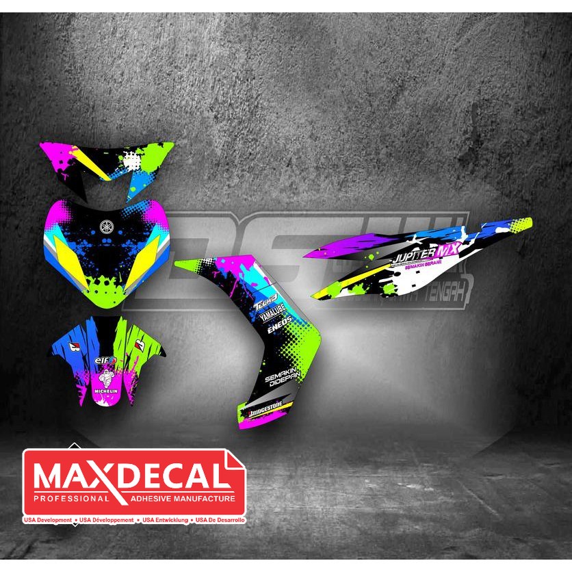Striping Decal MX Lama Abstrak