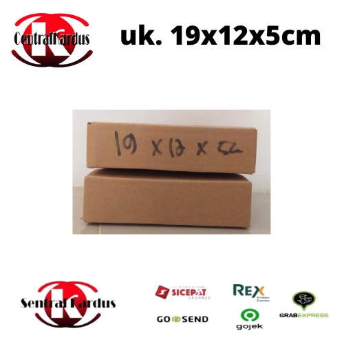 

KARDUS (10PCS) KARTON BOX POLOS UKURAN 19x12x5CM POLOS SINGLE WALL STANDAR