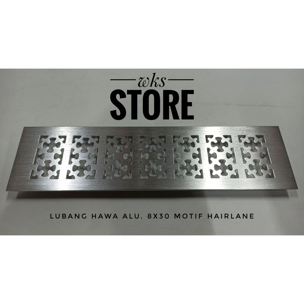 Saringan Udara Lubang Hawa Angin 8 X 30 ALUMUNIUM KOTAK HAIRLINE MOTIF