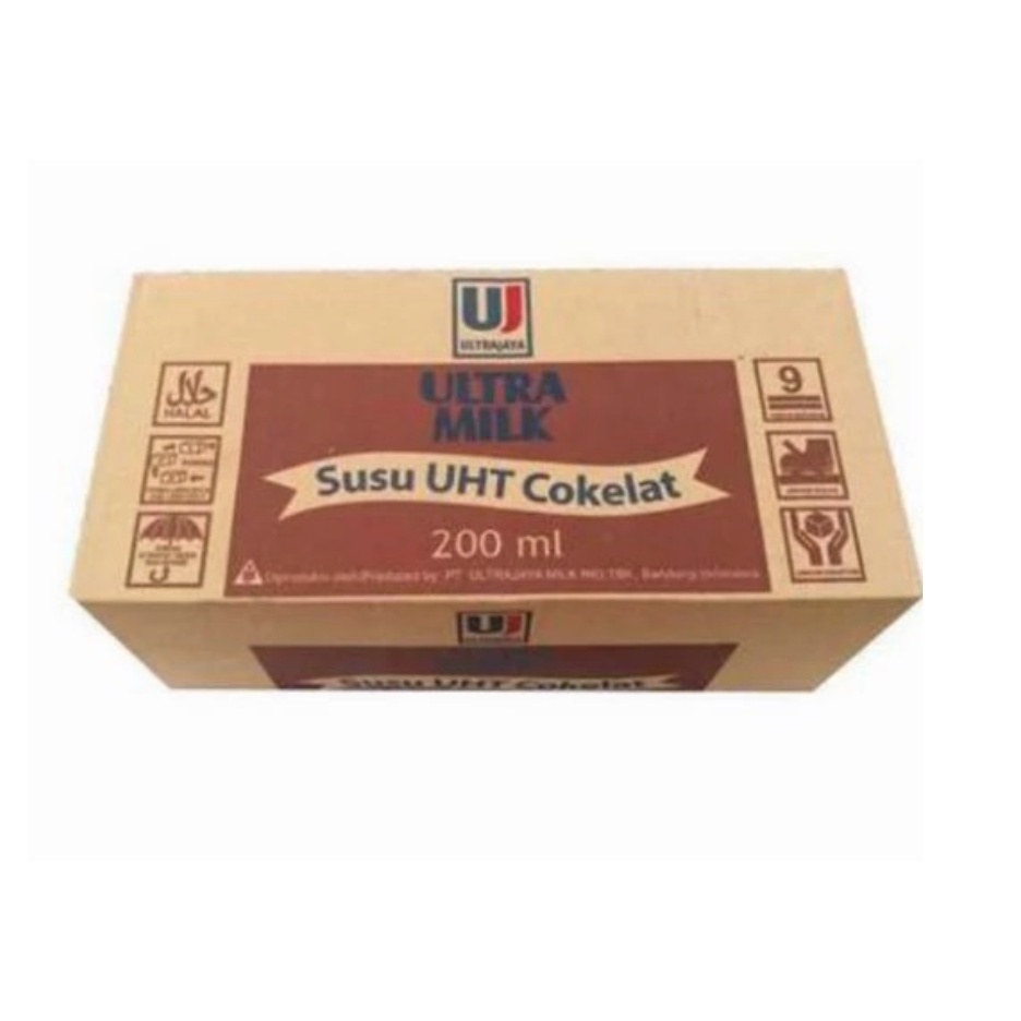 

Ultramilk UHT Coklat / Strawberry 200 ml 1 Dus Isi 24 pcs